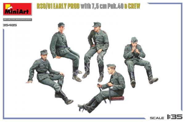 1/35 MiniArt 35485 RSO/01 Early Prod. with 7,5 cm Pak.40 & Crew