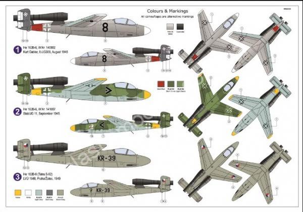 1/72 AZ model 7856 Heinkel He 162B-6 “Volksjäger 46”