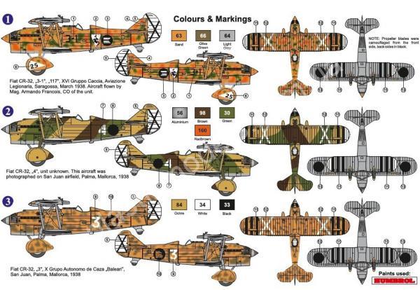 1/72 AZ model 7621 Fiat CR-32 „Chirri“ Over Spain