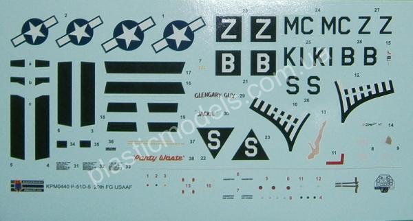 1/72 Kovozavody Prostejov 0440 P-51D-5 Mustang “20.th FG”