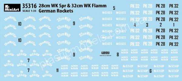 1/35 MiniArt 35316 Немецкие Снаряды 28см WK Spr и 32см WK FLAMM