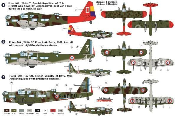 1/72 AZ model 7641 Potez 540 Bomber