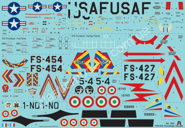 1/72 Italeri 1321 F-84 G Thunderjet