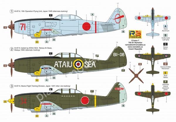 1/72 RS models 92212 Nakajima Ki-87 II