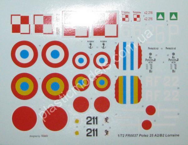 1/72 Frrom Azur 0037 Potez 25 A2/B2 Lorraine