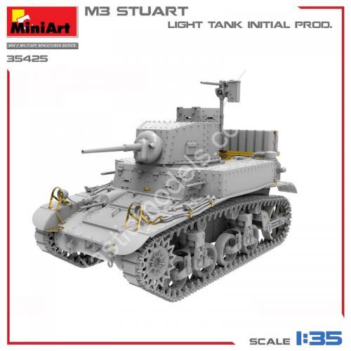 1/35 MiniArt 35425 M3 Stuart Light Tank. Initial Prod.