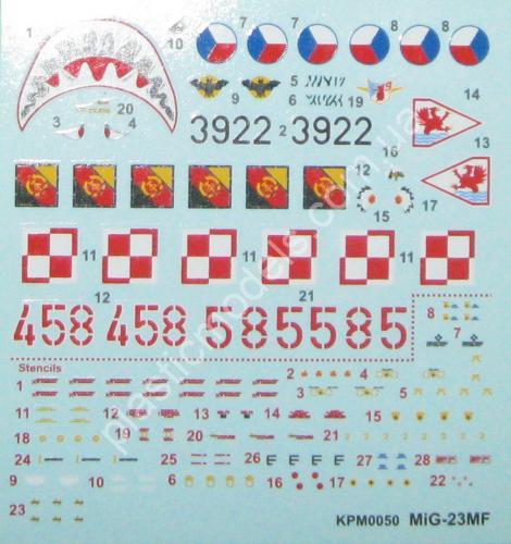 1/72 KPM 0050 Mig-23 CzAF,GDR,Poland