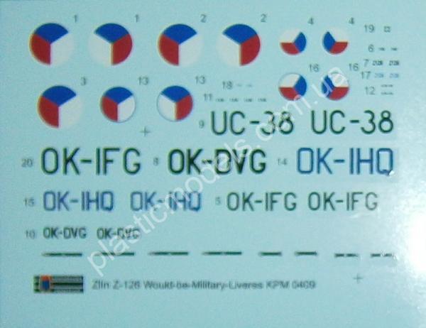 1/72 Kovozavody Prostejov 0409 Zlin Z-126 “Would-Be-Military Liveries”