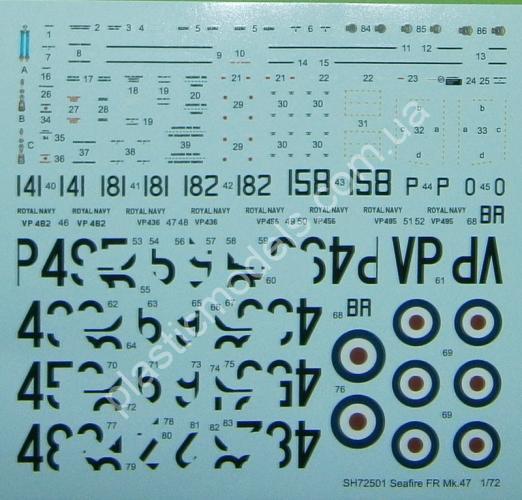 1/72 Special hobby 72501 Seafire FR MK.47 ‘The Last Royal Navy Propeller Fighter’