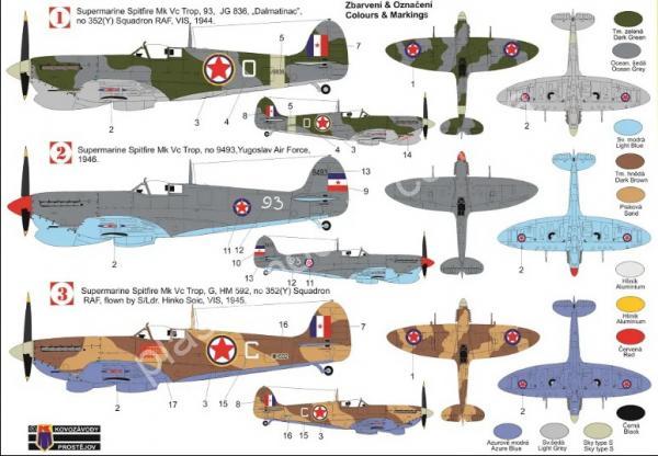 1/72 Kovozavody Prostejov 0418 Spitfire Mk.Vc Trop “Over Yugoslavia”
