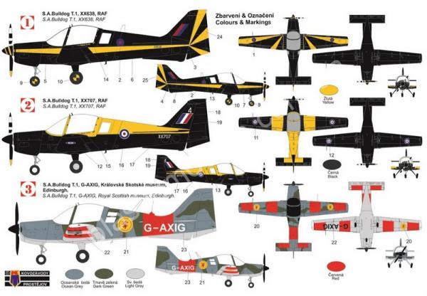 1/72 Kovozavody Prostejov 0299 S.A. Bulldog T.1 „RAF Special“