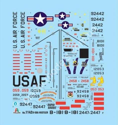 1/72 Italeri 1142 B-58 Hustler