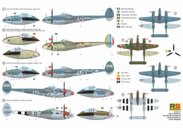 1/72 RS models 92278 Lockheed F-5A Lightning