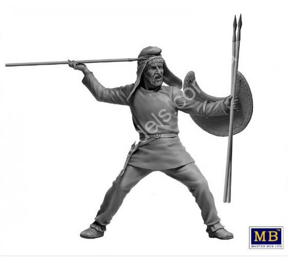1/35 Master Box 32021 Greco-Persian Wars Series. Persian Lightly Armed Warrior (Takabara) Kit № 8)