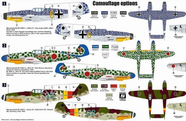 1/72 RetroWings 7202 Messerschmitt Bf 109Z-1 Day Fighter