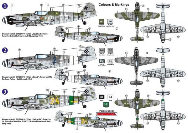 1/72 AZ model 7615 Messerschmitt Bf 109G-10 ERLA early, block 49XX