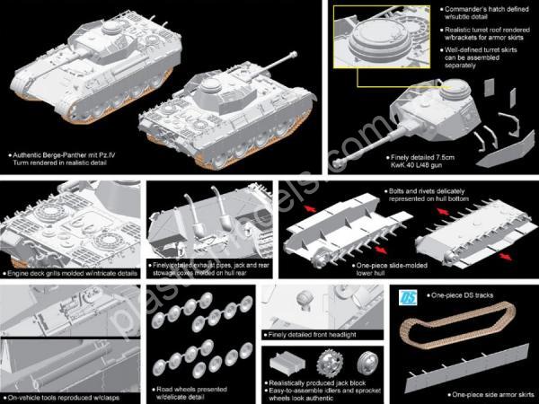 1/72 Dragon 7508 Berge-Panther mit Pz.Kpfw.IV Turm