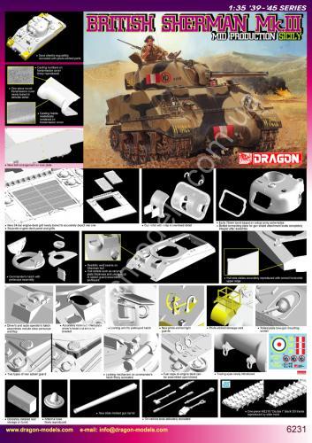 1/35 Dragon 6231 British Sherman Mk.III Mid Production Sicily