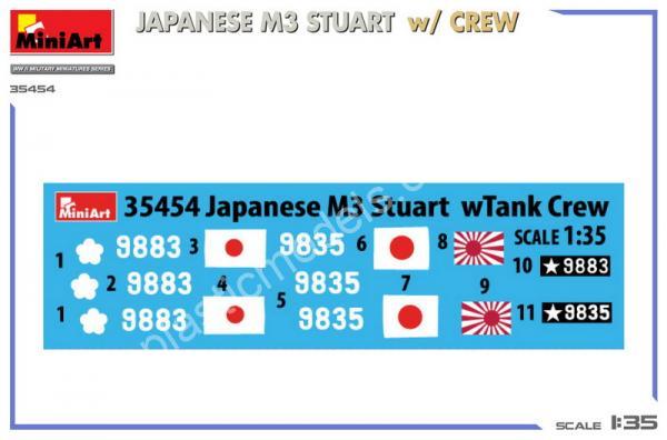 1/35 MiniArt 35454 Japanese M3 Stuart with Crew