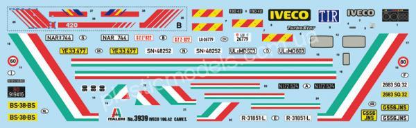 1/24 Italeri 3939 Iveco Turbostar 190-42 Canvas with elevator