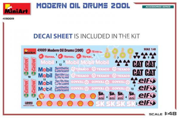 Modern Oil Drums 200l 1/48 MiniArt 49009