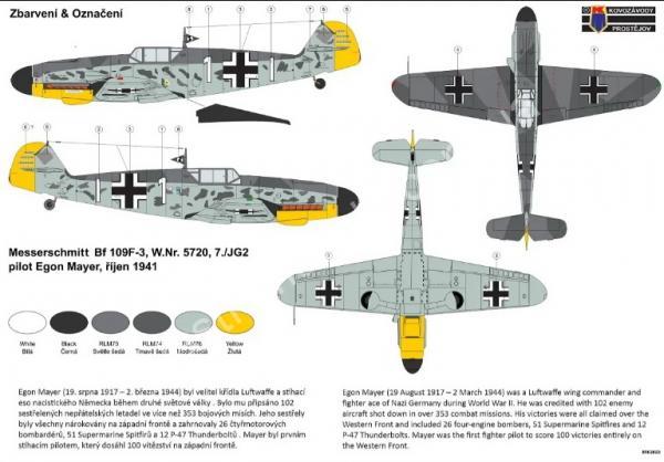 1/72 Kovozavody Prostejov 0008 Bf 109F-3 “Egon Mayer”