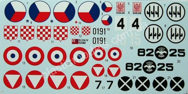1/72 RS models 92080 Avia B.534 IV. version special markings