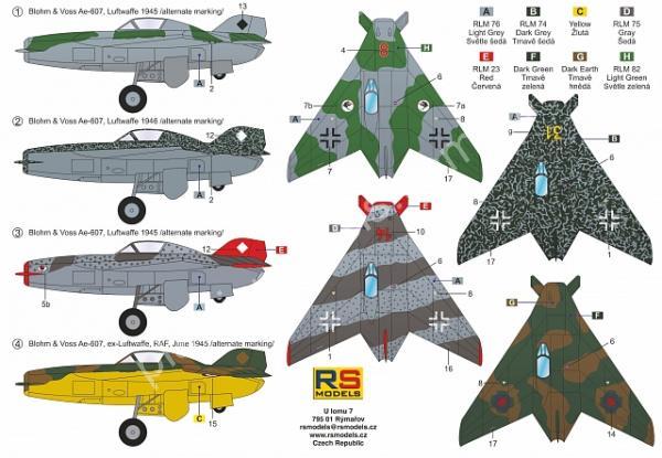 1/72 RS models 92246 Blohm & Voss Ae 607