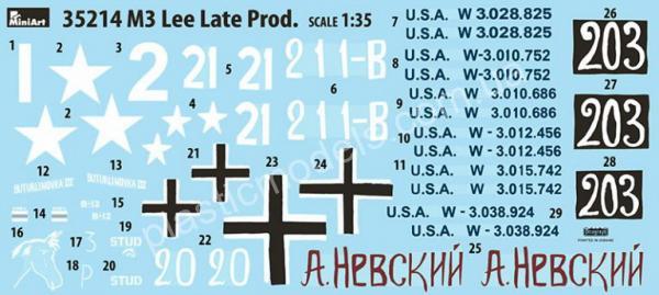 1/35 MiniArt 35214 M3 Lee Late Prod.