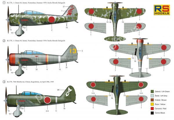 1/72 RS models 92137 Nakajima Ki-27b