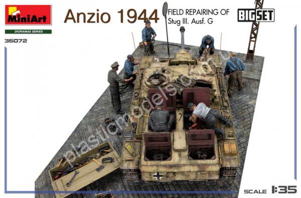 1/35 MiniArt 36072 Anzio 1944 Field Repairing of Stug III. Ausf. G.