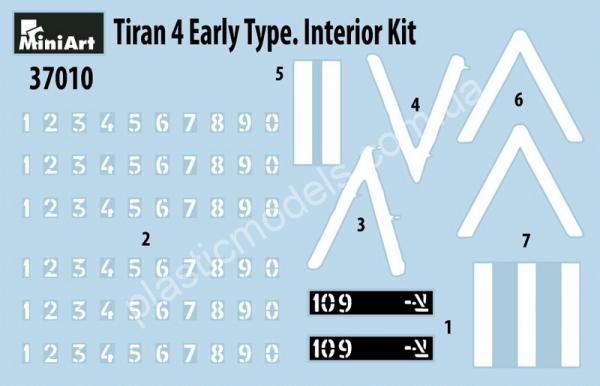 1/35 MiniArt 37010 Tiran 4 Early Type. Interior Kit