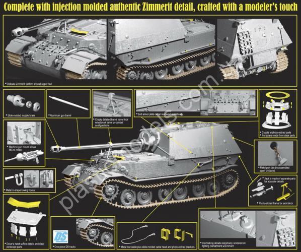 1/35 Dragon 6465 Sd.Kfz.184 Elefant w/Zimmerit