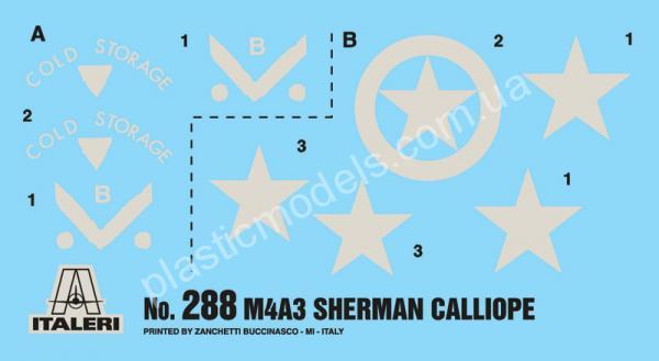1/35 Italeri 288 M4A3 Sherman Calliope