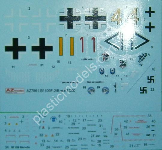 1/72 AZ model 7879 Bf 109F-2 B with ETC 50