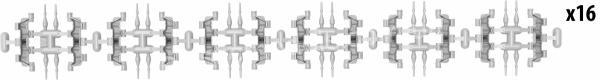 1/35 MiniArt 37050 T-55 RMSh Workable Track Links. Early Type
