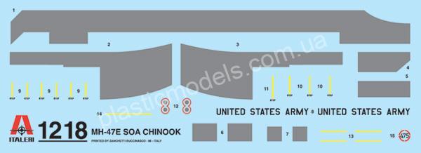 1/72 ITALERI 1218 MH-47 E SOA Chinook