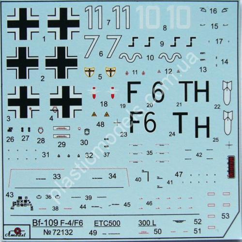 1/72 A-model 72132 Messerschmitt Bf 109F-4/F-6