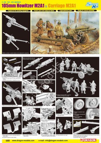 1/35 Dragon 6499 M2A1 105 mm howitzer & M2A1 carriage