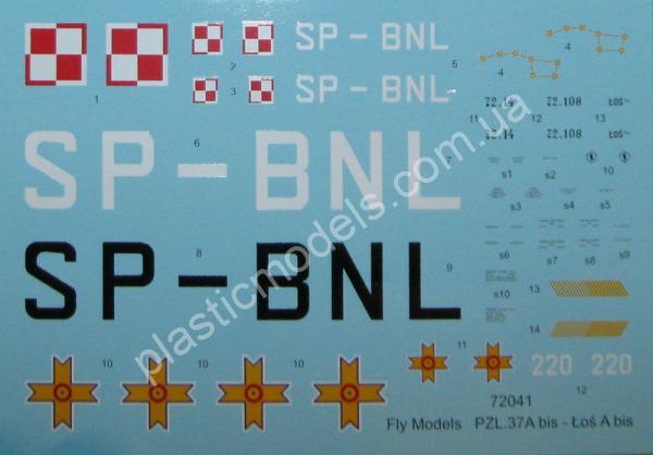 1/72 FLY 72041 PZL.37A bis - Łoś A bis
