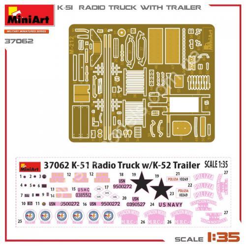 1/35 MiniArt 37062 K-51 Radio Truck w/ Trailer