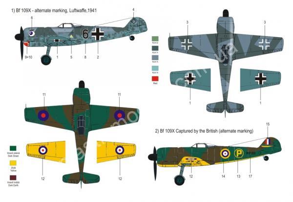 1/72 RS models 92085 самолет Messerschmitt Bf 109 X