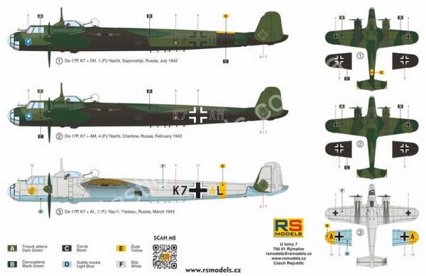 1/72 RS models 92275 Dornier Do 17 P