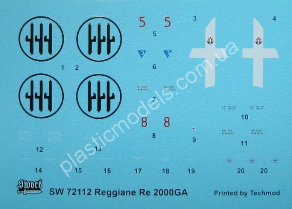 1/72 Sword 72112 Reggiane Re.2000GA Falco