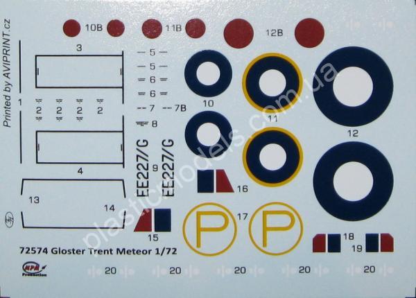 1/72 MPM 72574 Gloster Meteor Trent '1st Turboprop Fighter'