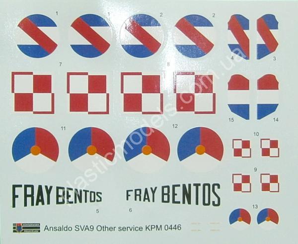 1/72 Kovozavody Prostejov 0446 Ansaldo S.V.A.9 “Other services”