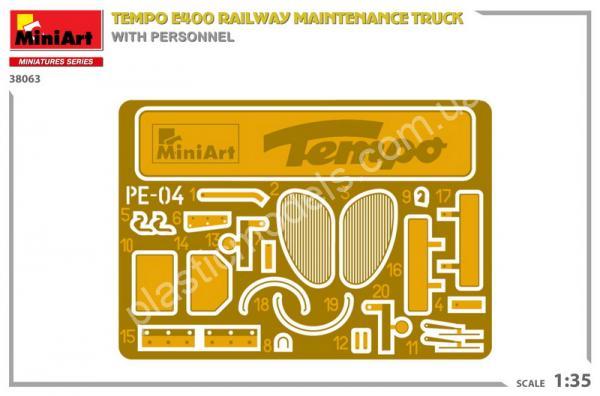 1/35 MiniArt 38063 Tempo E400 railway maintenance truck with personnel