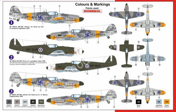 1/72 AZ model 7517 Messerschmitt Bf 109 G-6 Late (3x camo) Finnland