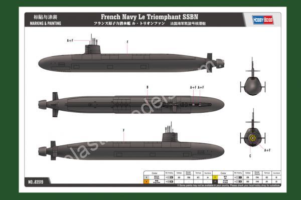 1/350 HobbyBoos 83519 French Navy Le Triomphant SSBN