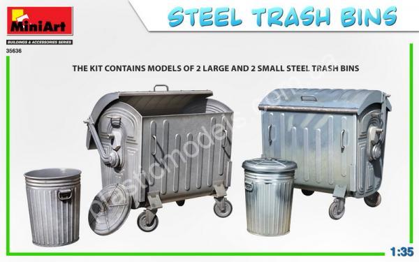 1/35 MiniArt 35636 Steel Trash Bins